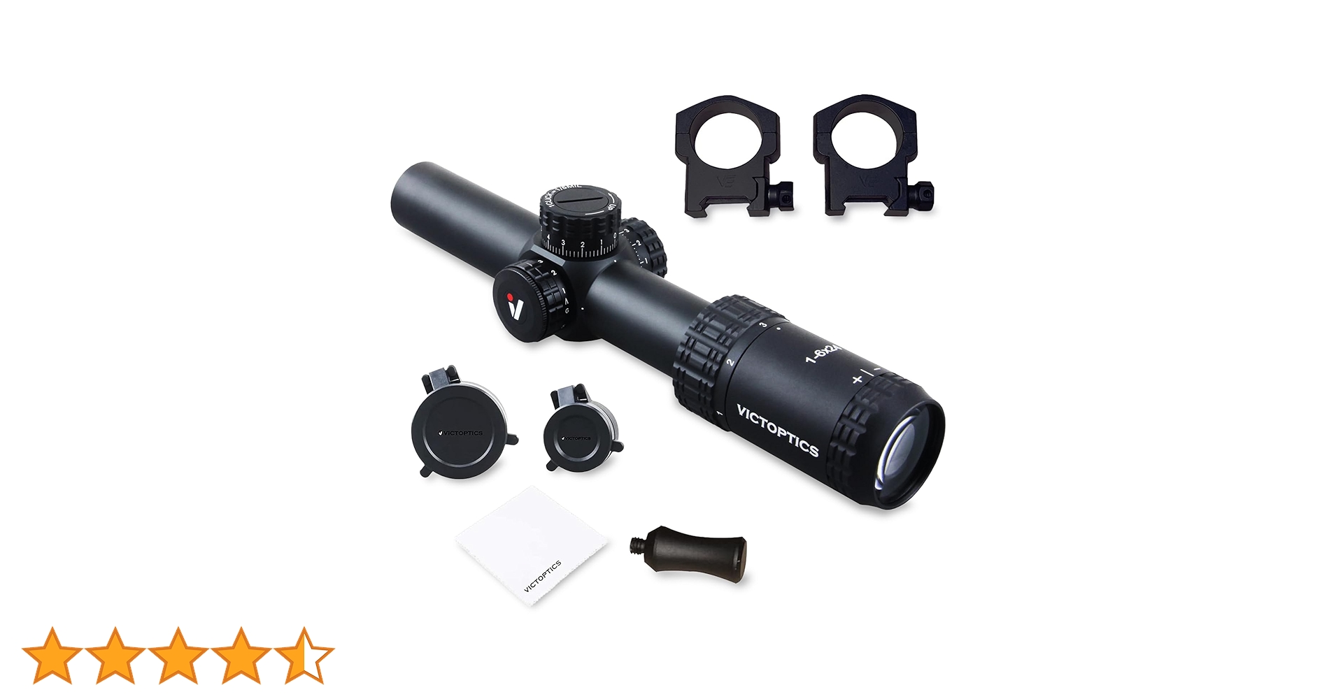VICTOPTICS (Vector Optics) S6(マウント付き) VICTOPTICS S6 1-6×24 Short Scope Review - Victoptics